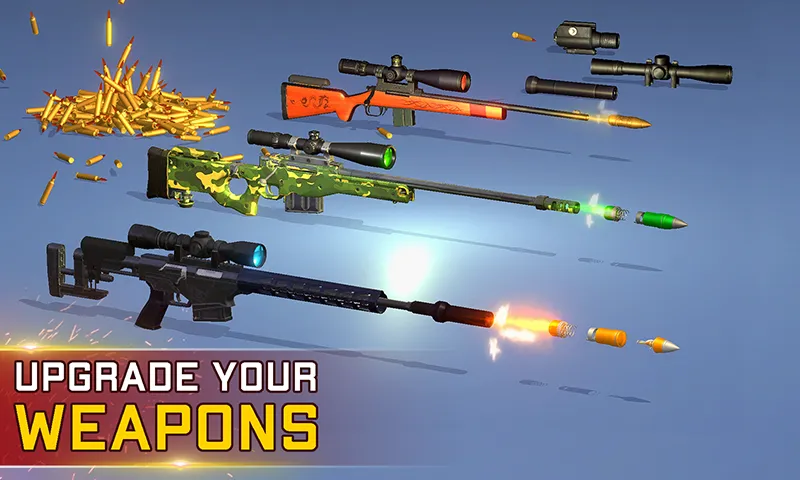 Скачать Sniper Gun Shooting game [MOD: безлимитные патроны и точная стрельба] — скриншот 4
