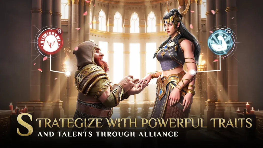 Bloodline: Heroes of Lithas [MOD: безлимитные ресурсы и мощные герои] — Скачать бесплатно (APK) — скриншот 3
