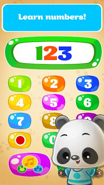 Скачать Babyphone game Numbers Animals [MOD: разблокированы все животные и числа] — скриншот 2