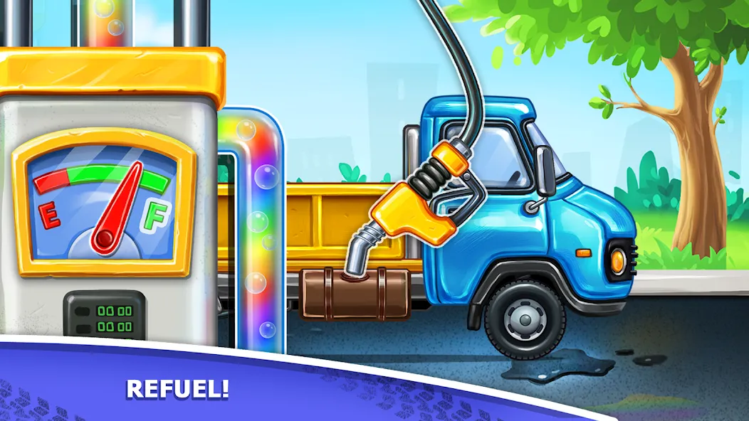 Скачать взлом Kids truck games Build a house [MOD: без рекламы и все машины] — скриншот 3