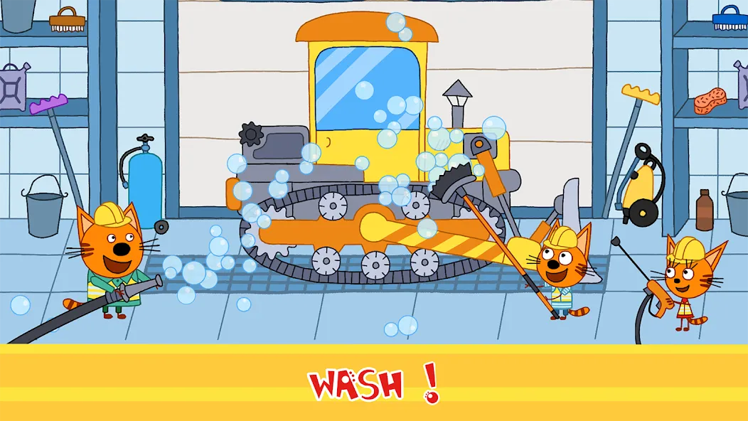 Kid-E-Cats Cars, Build a house [MOD: безлимитные деньги и все машины] (Бесплатно / APK) — скриншот 2