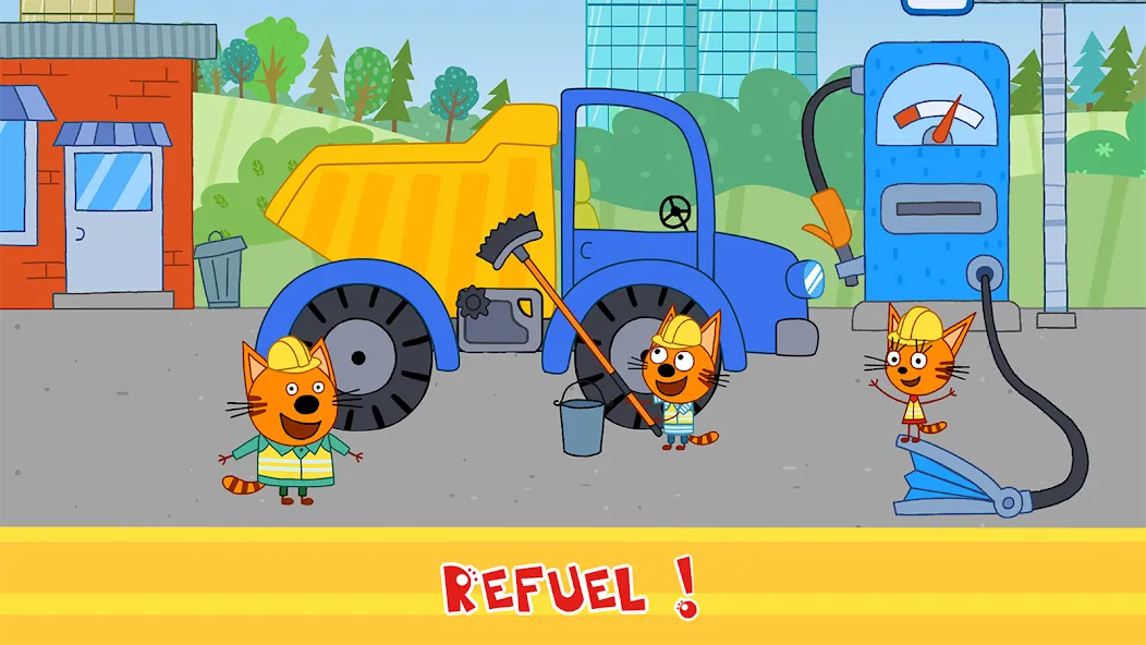 Kid-E-Cats Cars, Build a house [MOD: безлимитные деньги и все машины] (Бесплатно / APK) — скриншот 3
