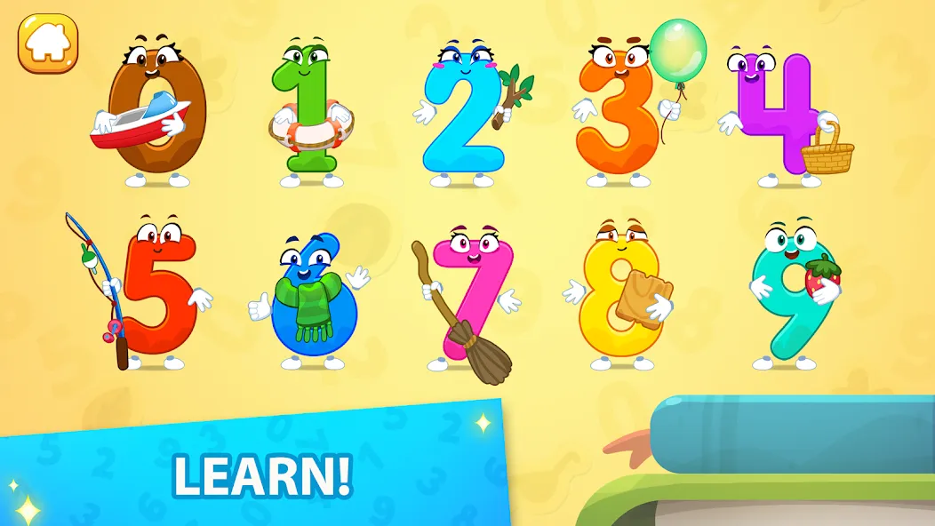 Numbers for kid Learn to count [MOD: разблокированы все задания и режимы] (Бесплатно / APK) — скриншот 2
