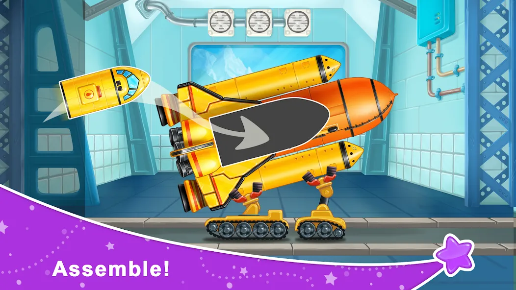 Rocket 4 space games Spaceship [MOD: бесконечное топливо и открытые уровни] последняя версия — скриншот 1