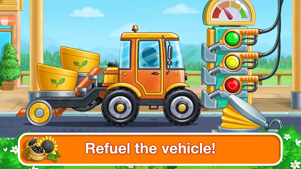 Tractor, car: kids farm games [MOD: безлимитные монеты и все тракторы открыты] последняя версия — скриншот 5