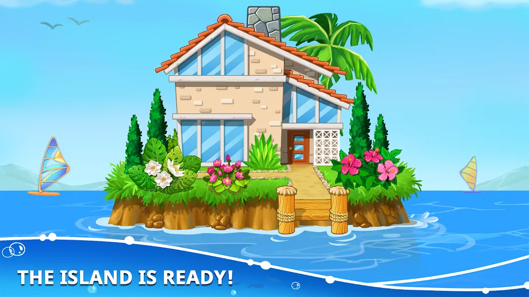 Скачать взлом Island building! Build a house [MOD: безлимитные ресурсы и открыты острова] — скриншот 5
