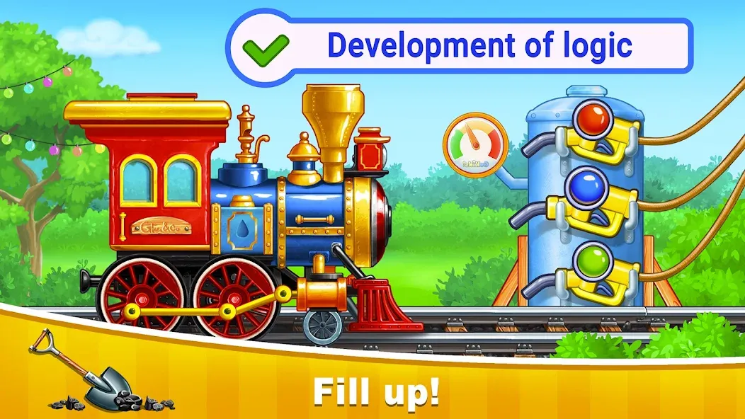 Взломанная Train Games for Kids: station [MOD: все поезда и станции открыты] на Андроид — скриншот 2