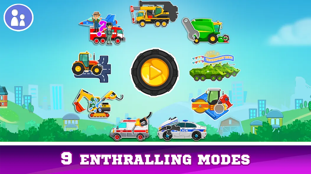 Kids Cars Games build a truck [MOD: безлимитные деньги и все машины открыты] — Скачать бесплатно (APK) — скриншот 1