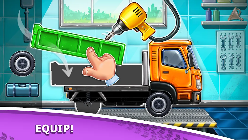 Взломанная Truck games - build a house [MOD: безлимитные деньги и ресурсы] на Андроид — скриншот 1