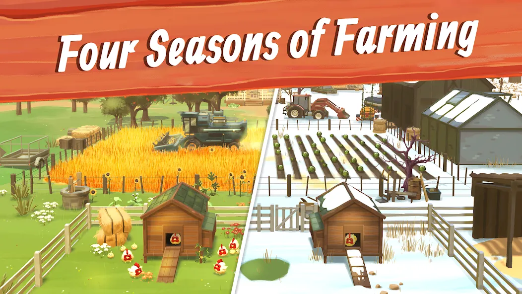 Big Farm: Mobile Harvest [MOD: безлимитные деньги и ресурсы] последняя версия — скриншот 2