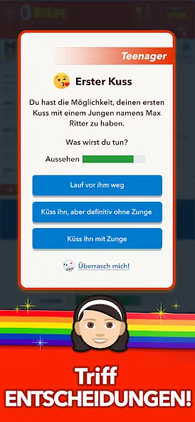 Скачать BitLife DE - Lebenssimulation [MOD: безлимитные деньги и премиум функции] на телефон — скриншот 2