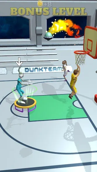 Dunk Team [MOD: безлимитные деньги и усиленная команда] — Скачать бесплатно (APK) — скриншот 3