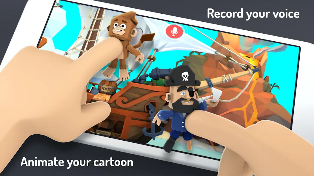 Toontastic 3D [MOD: все персонажи и сцены открыты] — Скачать бесплатно (APK) — скриншот 1