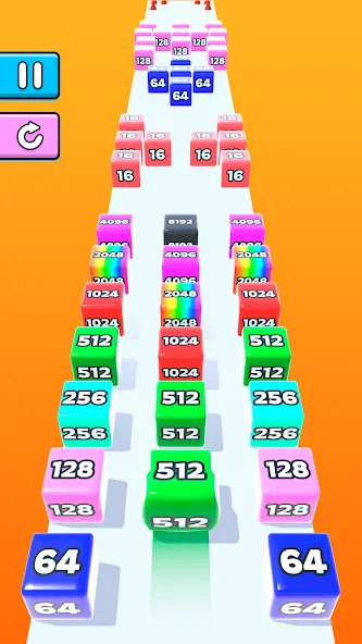 Jelly Run 2048 [MOD: безлимитные монеты и все уровни] (Бесплатно / APK) — скриншот 2