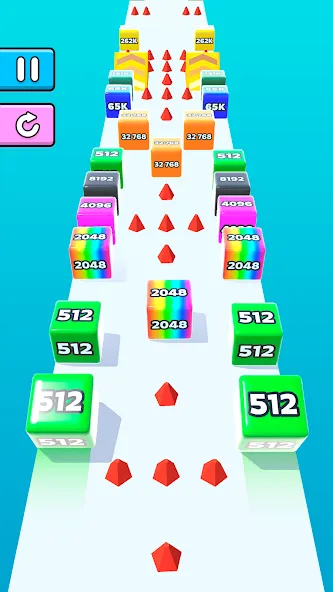 Jelly Run 2048 [MOD: безлимитные монеты и все уровни] (Бесплатно / APK) — скриншот 4