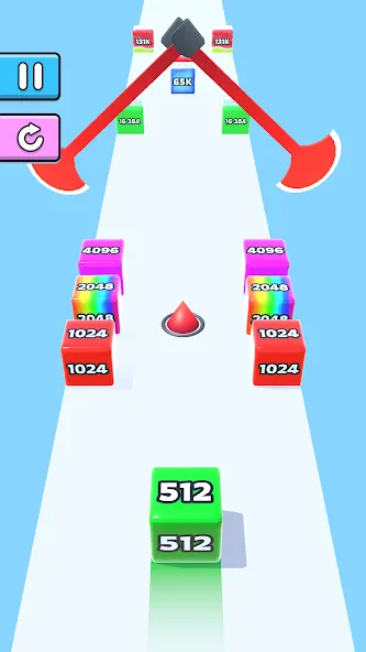 Jelly Run 2048 [MOD: безлимитные монеты и все уровни] (Бесплатно / APK) — скриншот 5