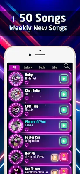 Beat Swiper [MOD: без рекламы и все песни открыты] последняя версия — скриншот 3