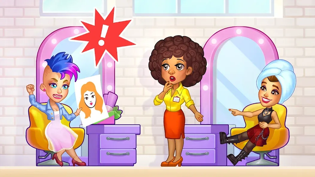 Скачать взлом Makeover Salon: Beauty Mania [MOD: безлимитные деньги и все предметы] — скриншот 3