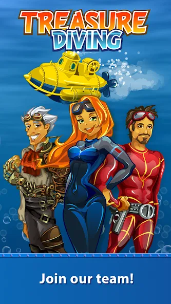 Treasure Diving [MOD: безлимитные сокровища и кислород] на Андроид — скриншот 1