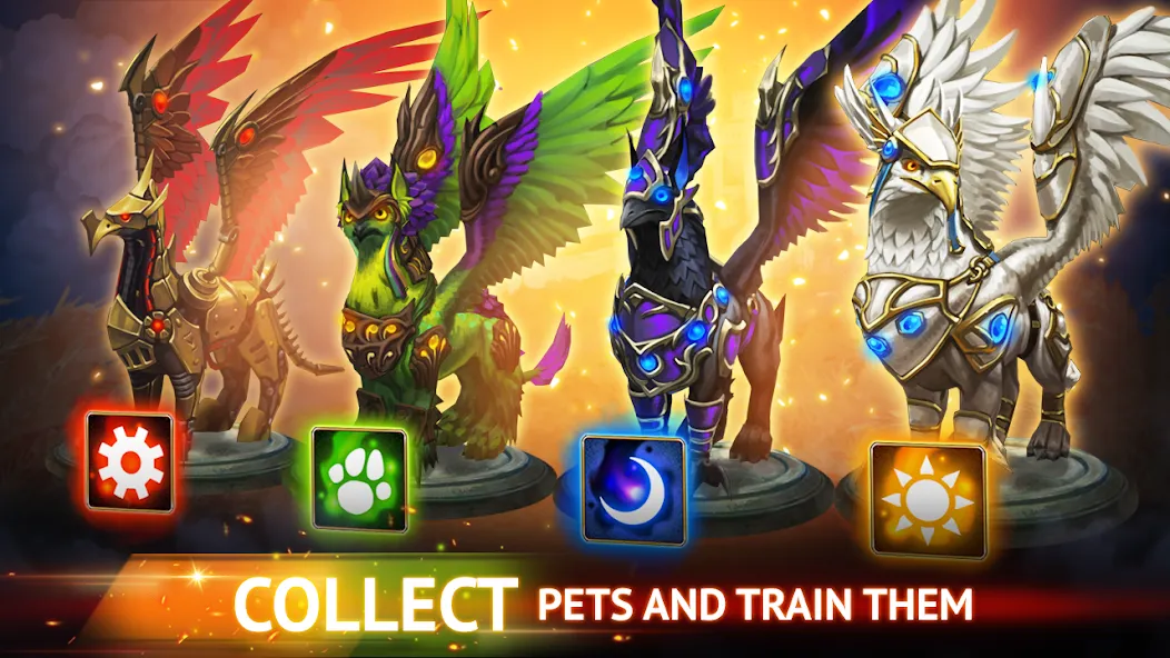 Guild of Heroes: Adventure RPG [MOD: безлимитные ресурсы и мощное снаряжение] — Скачать бесплатно (APK) — скриншот 5