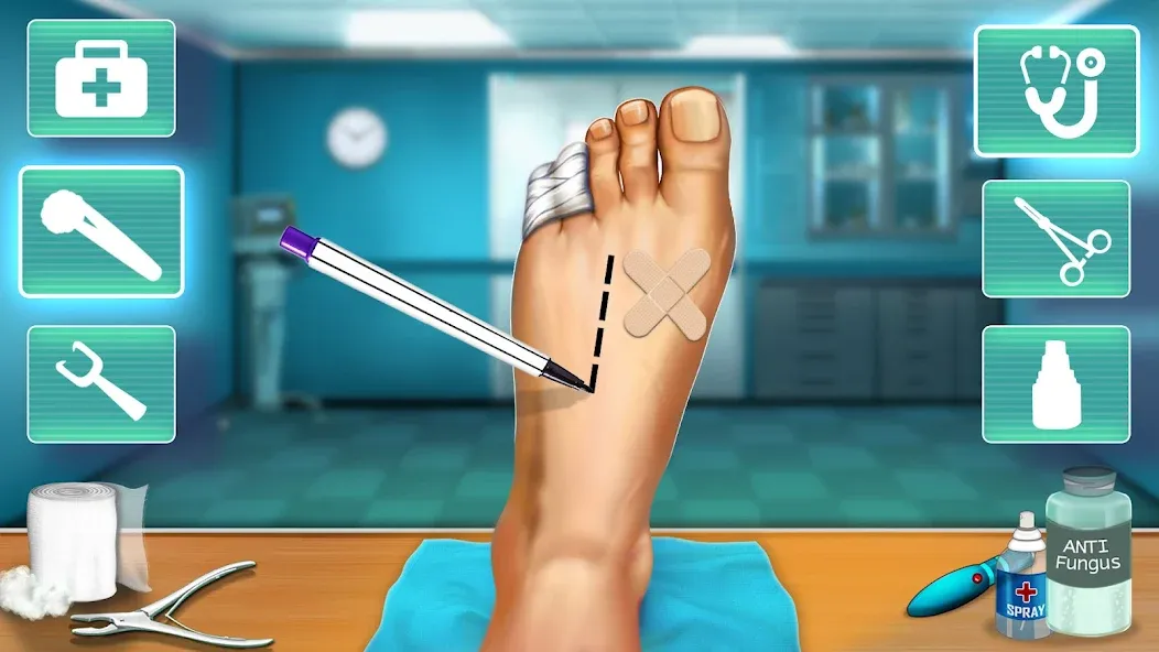 Скачать Hospital Surgeon: Doctor Game [MOD: безлимитные деньги и все операции открыты] — скриншот 1