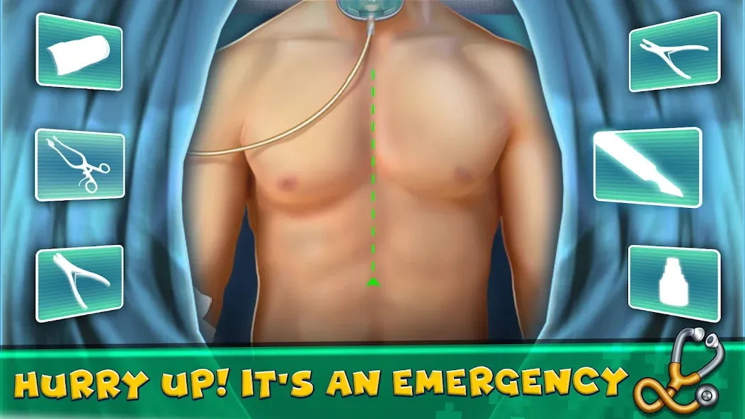 Скачать Hospital Surgeon: Doctor Game [MOD: безлимитные деньги и все операции открыты] — скриншот 3