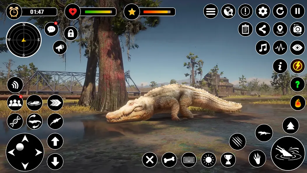 Animal Crocodile Attack Sim [MOD: много денег и без рекламы] — Скачать бесплатно (APK) — скриншот 4