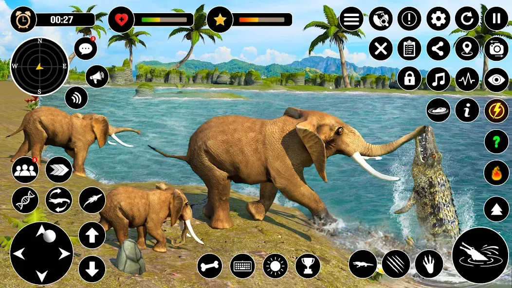 Animal Crocodile Attack Sim [MOD: много денег и без рекламы] — Скачать бесплатно (APK) — скриншот 5