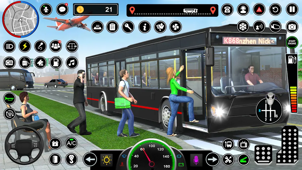 Bus Simulator - Driving Games [MOD: безлимитные деньги и топливо] на Андроид — скриншот 2