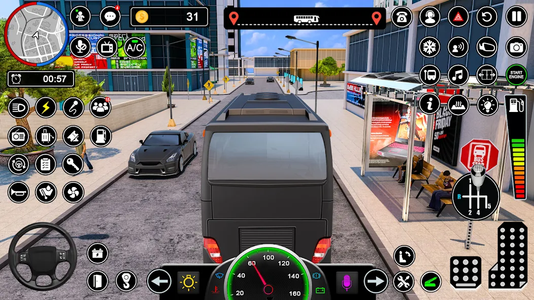 Bus Simulator - Driving Games [MOD: безлимитные деньги и топливо] на Андроид — скриншот 3