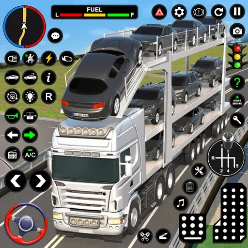 Car Transport - Truck Games 3D [MOD: безлимитные деньги и топливо] — Скачать бесплатно (APK) — скриншот 1