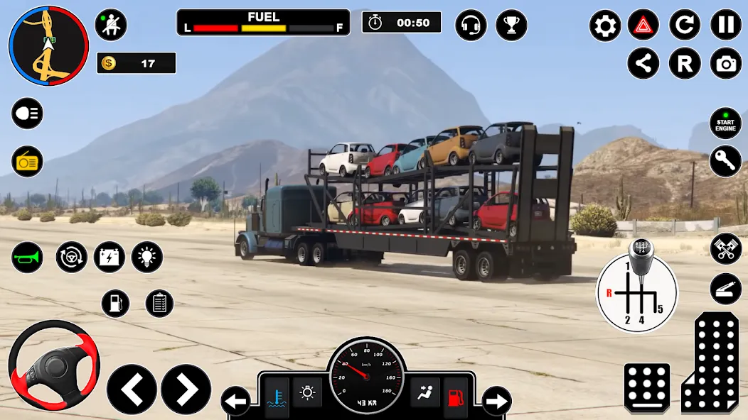 Car Transport - Truck Games 3D [MOD: безлимитные деньги и топливо] — Скачать бесплатно (APK) — скриншот 2