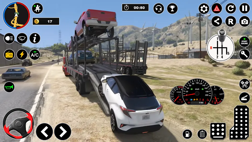Car Transport - Truck Games 3D [MOD: безлимитные деньги и топливо] — Скачать бесплатно (APK) — скриншот 3