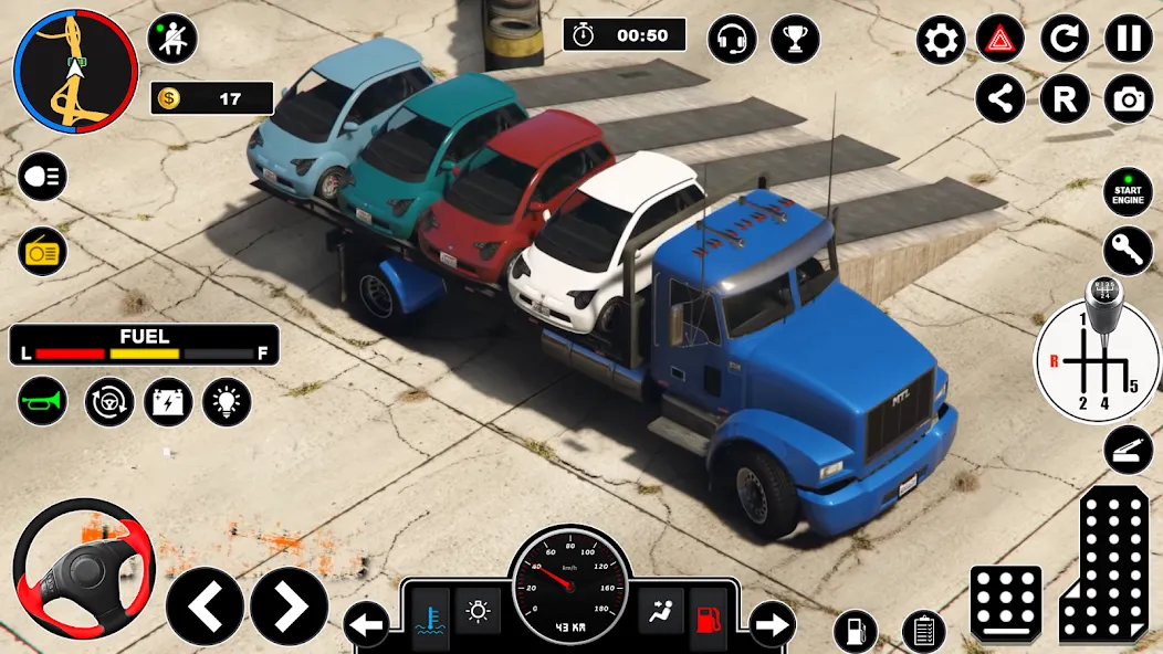 Car Transport - Truck Games 3D [MOD: безлимитные деньги и топливо] — Скачать бесплатно (APK) — скриншот 4