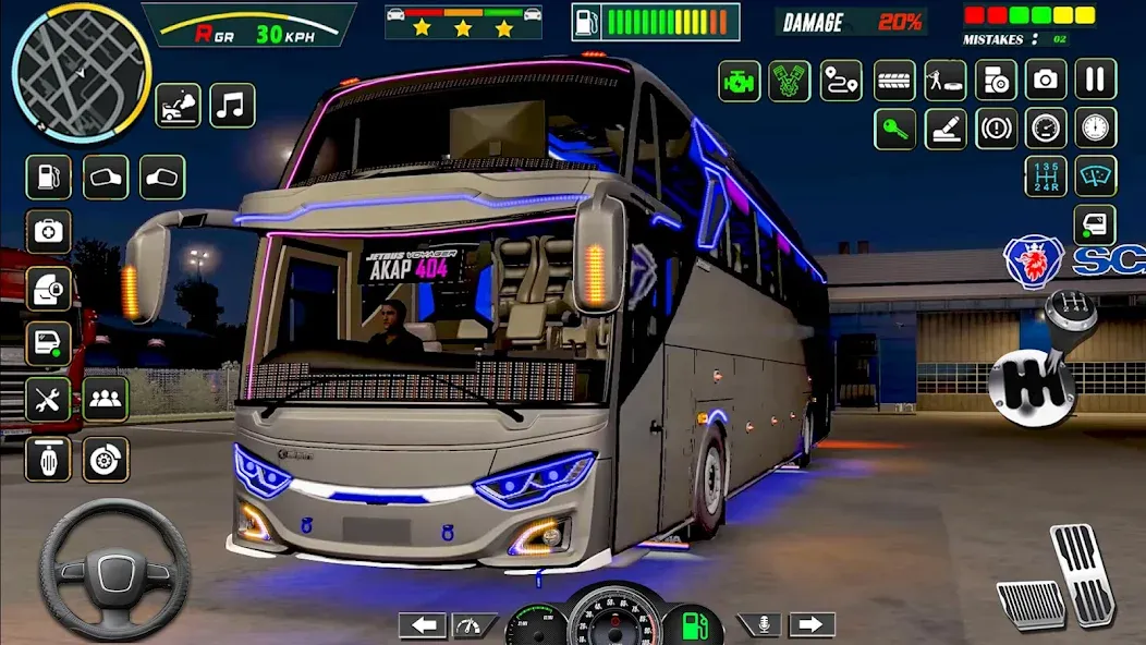 Public Coach Bus Driving Game [MOD: безлимитные деньги и топливо] последняя версия — скриншот 1