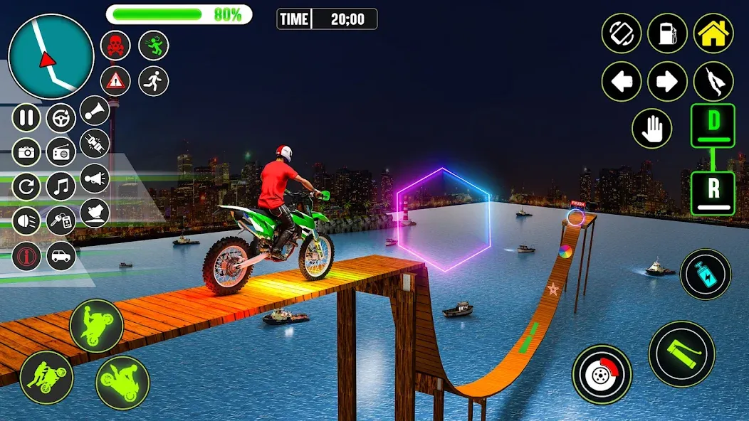 Скачать взлом GT Bike Racing Game Moto Stunt [MOD: безлимитные деньги и все мотоциклы открыты] — скриншот 4