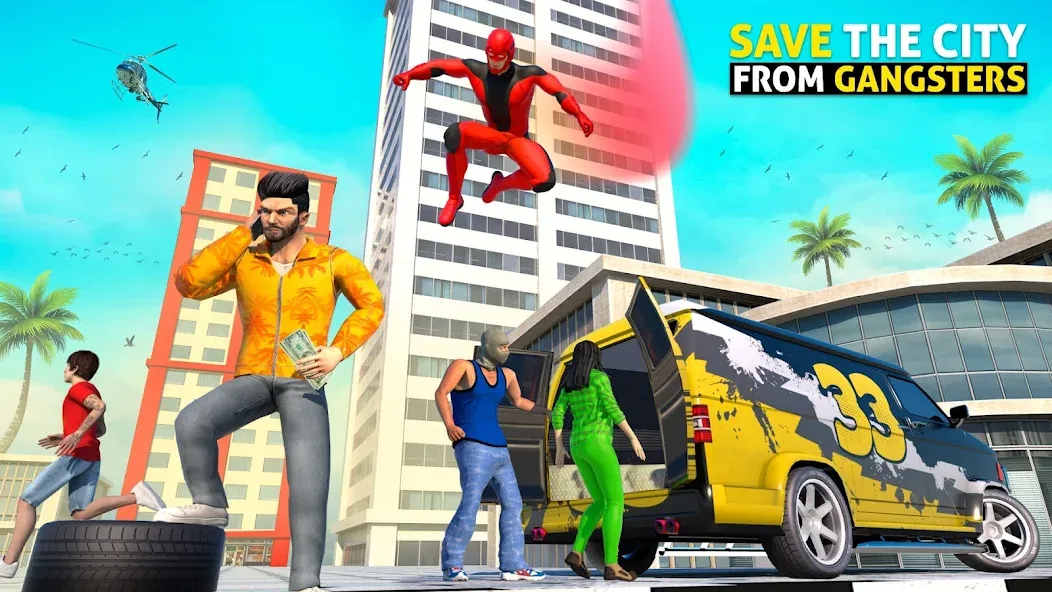 Rope Hero: Speed Hero Games [MOD: безлимитные деньги и суперскорость] последняя версия — скриншот 4