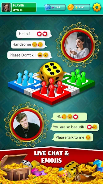 Multiplayer Dice Ludo Games [MOD: безлимитные монеты и всё открыто] последняя версия — скриншот 2