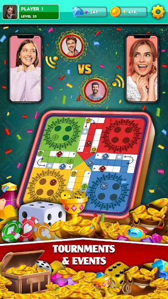Multiplayer Dice Ludo Games [MOD: безлимитные монеты и всё открыто] последняя версия — скриншот 3