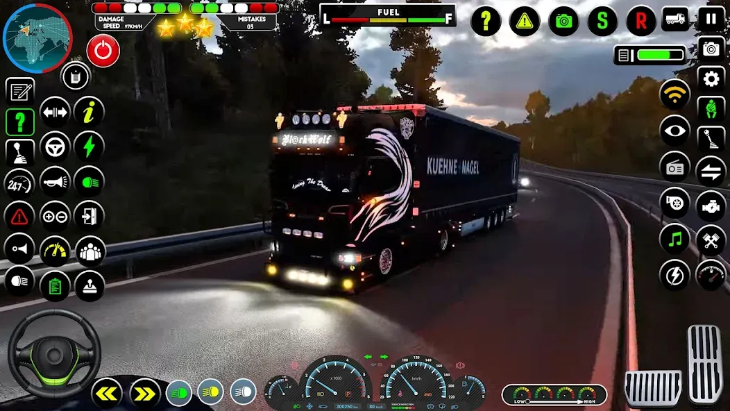 Скачать взлом Truck Driving Euro Truck Game [MOD: открыты все грузовики и трассы] — скриншот 2
