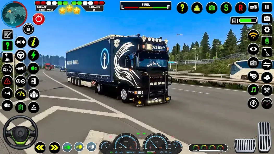Скачать взлом Truck Driving Euro Truck Game [MOD: открыты все грузовики и трассы] — скриншот 4