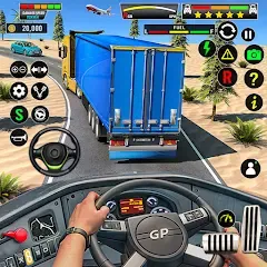 Скачать взлом Truck Driving Euro Truck Game [MOD: открыты все грузовики и трассы]