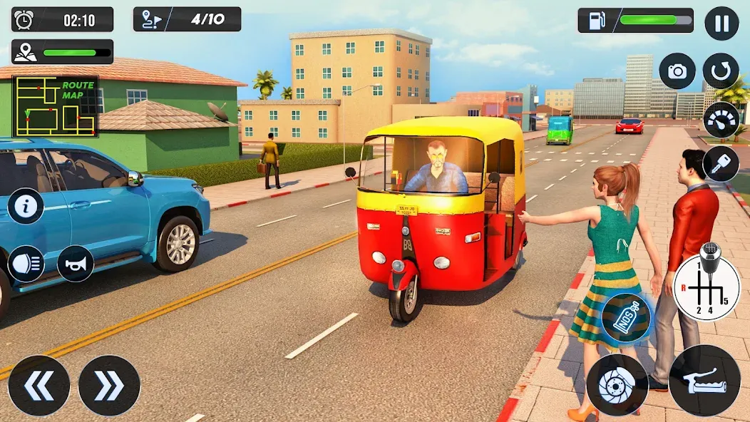 Скачать взлом Tuk Tuk Auto Driving Games 3D [MOD: безлимитные деньги и топливо] — скриншот 3