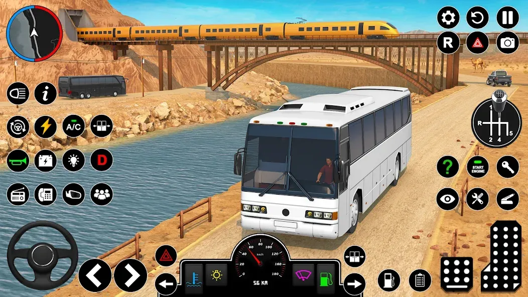 Offroad Bus Simulator Bus Game [MOD: безлимитные деньги и все автобусы открыты] последняя версия — скриншот 1