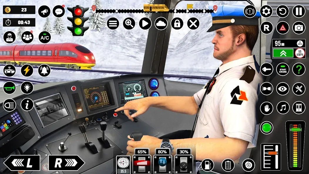 Скачать Railway Train Simulator Games [MOD: безлимитные деньги и все поезда открыты] на телефон — скриншот 1