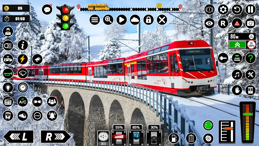 Скачать Railway Train Simulator Games [MOD: безлимитные деньги и все поезда открыты] на телефон — скриншот 2