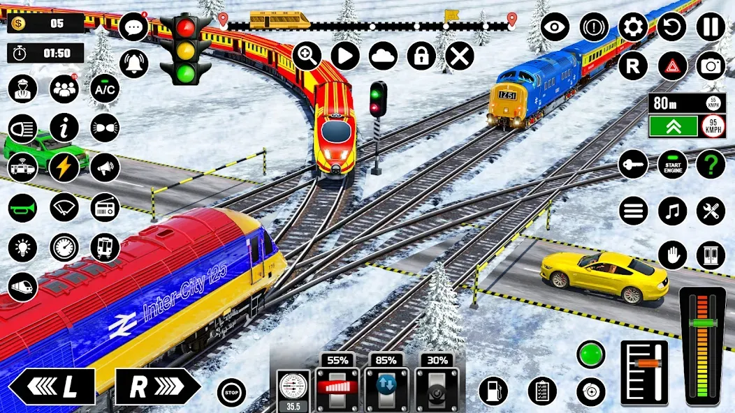 Скачать Railway Train Simulator Games [MOD: безлимитные деньги и все поезда открыты] на телефон — скриншот 3