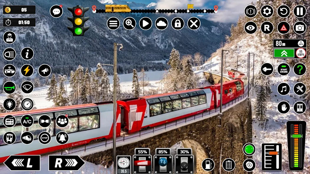 Скачать Railway Train Simulator Games [MOD: безлимитные деньги и все поезда открыты] на телефон — скриншот 5
