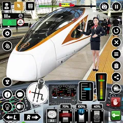 Скачать Railway Train Simulator Games [MOD: безлимитные деньги и все поезда открыты] на телефон