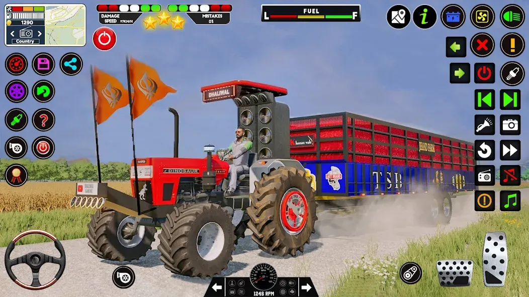 Скачать взлом Tractor Driving - Tractor Game [MOD: без рекламы и много денег] — скриншот 1